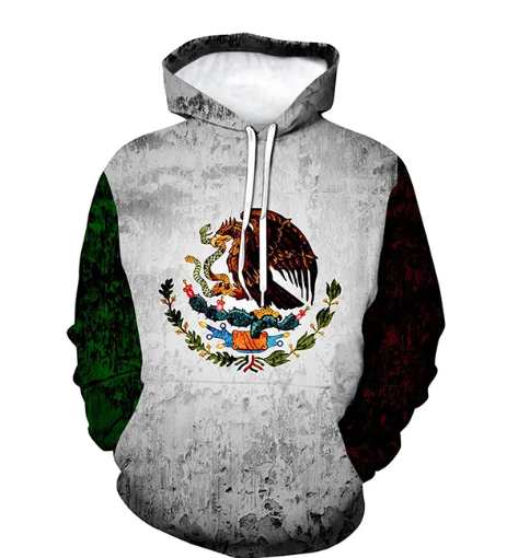New Mexican Oversized Pullovers Y2k Hoodie
